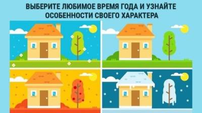 Выберите любимое время года и узнайте особенности своего характера