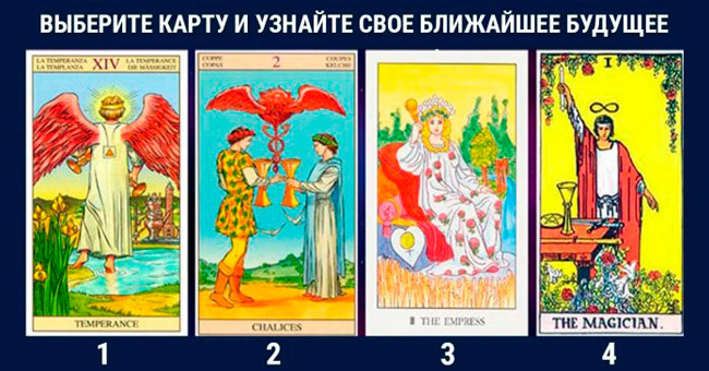 Короткий тест: Посмотрите на четыре изображения и выберете понравившуюся карту